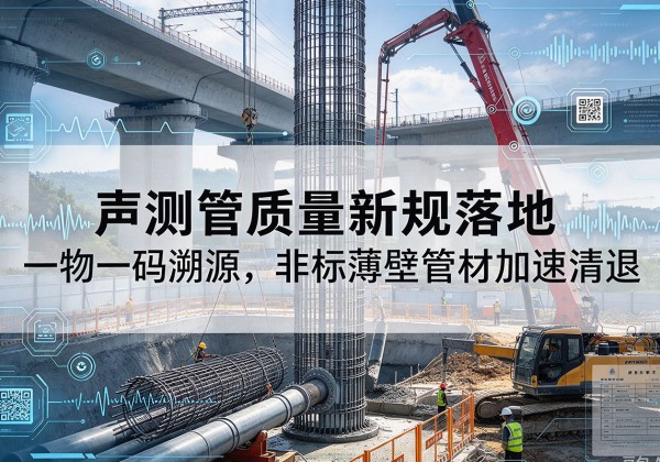 澧县声测管质量新规落地，一物一码溯源，非标薄壁管材加速清退